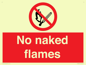 No naked flames